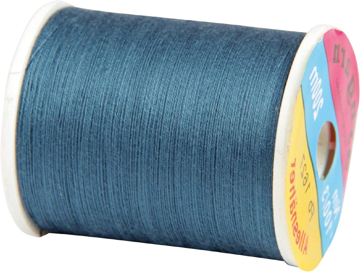 Syngaren Polyester Garen - Naaigaren Set - Kleding Maken - Scheurvast en Duurzaam - 4x 200 m - Jeansblauw
