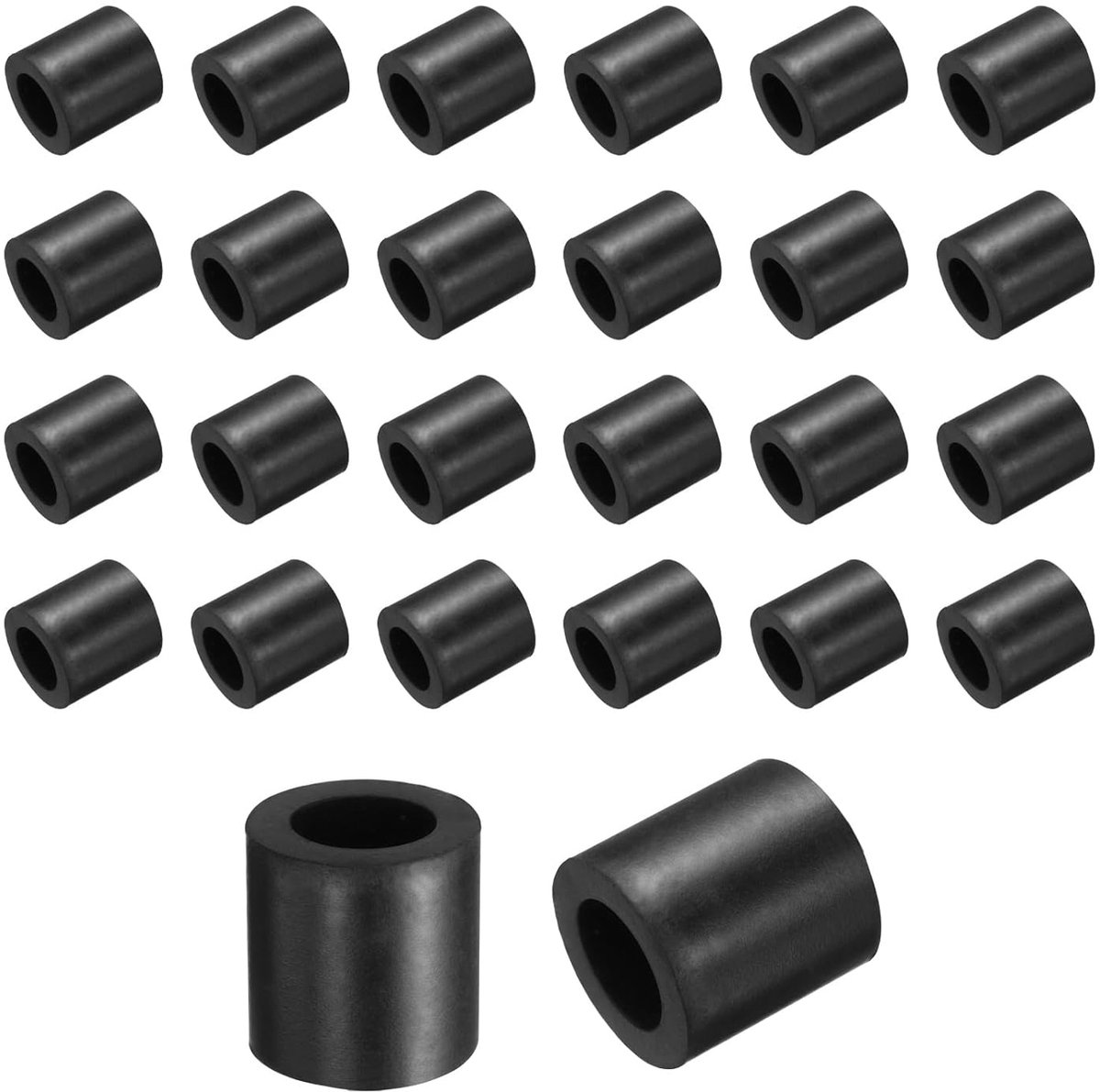 36 stuks rubberen sluitringen, 20 mm buitendiameter x 12 mm binnendiameter x 20 mm hoogte, ronde rubberen bussen, dikke rubberen sluitringen, voor huis- en autoaccessoires