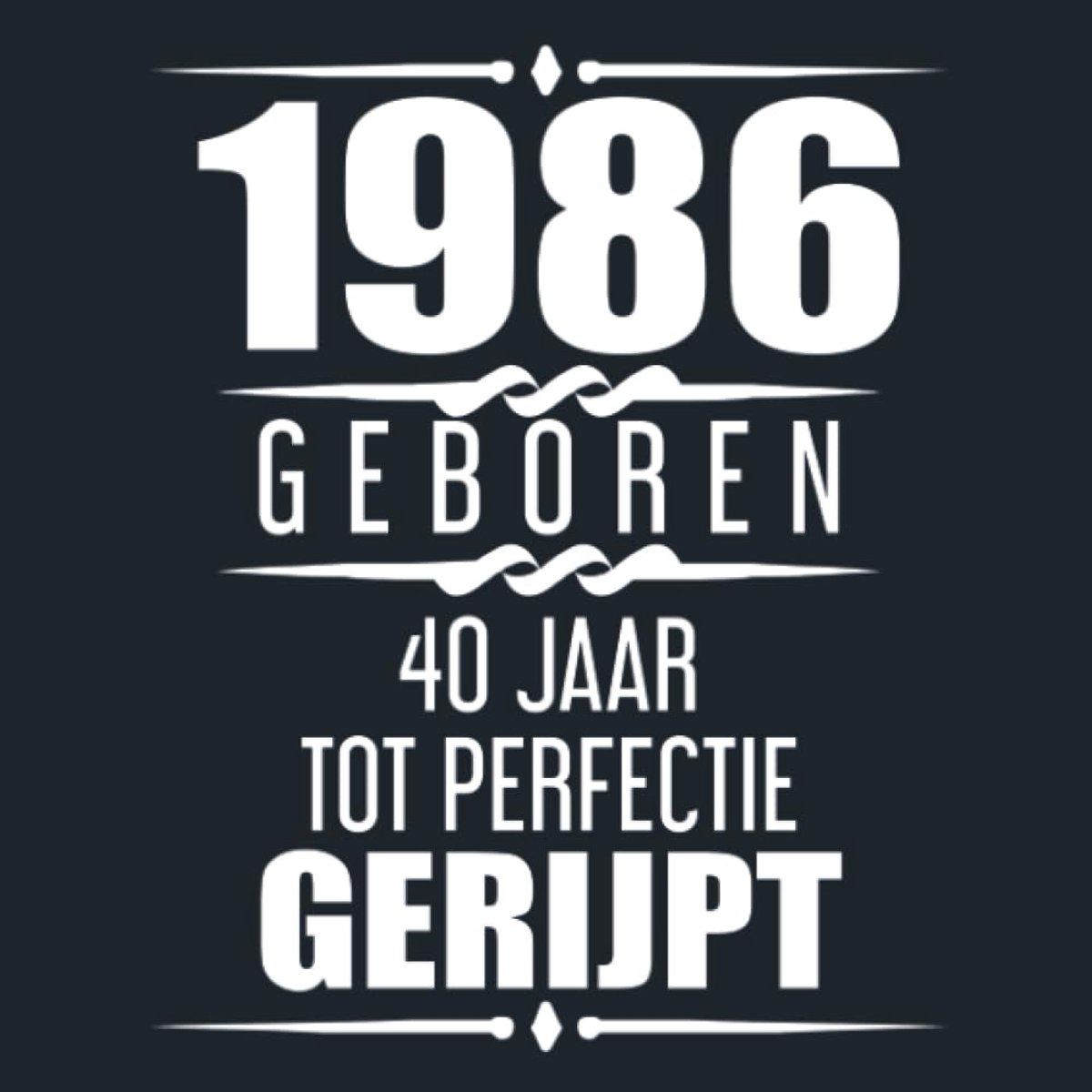 1986 Geboren 40 Jaar Tot Perfectie Gerijpt: 40e verjaardag Gastenboek | 40 jaar Gastenboek | Cadeau voor je 40e verjaardag | 40 jaar verjaardag Gastenboek Goud Zwart - 60 beschrijfbare pagina's