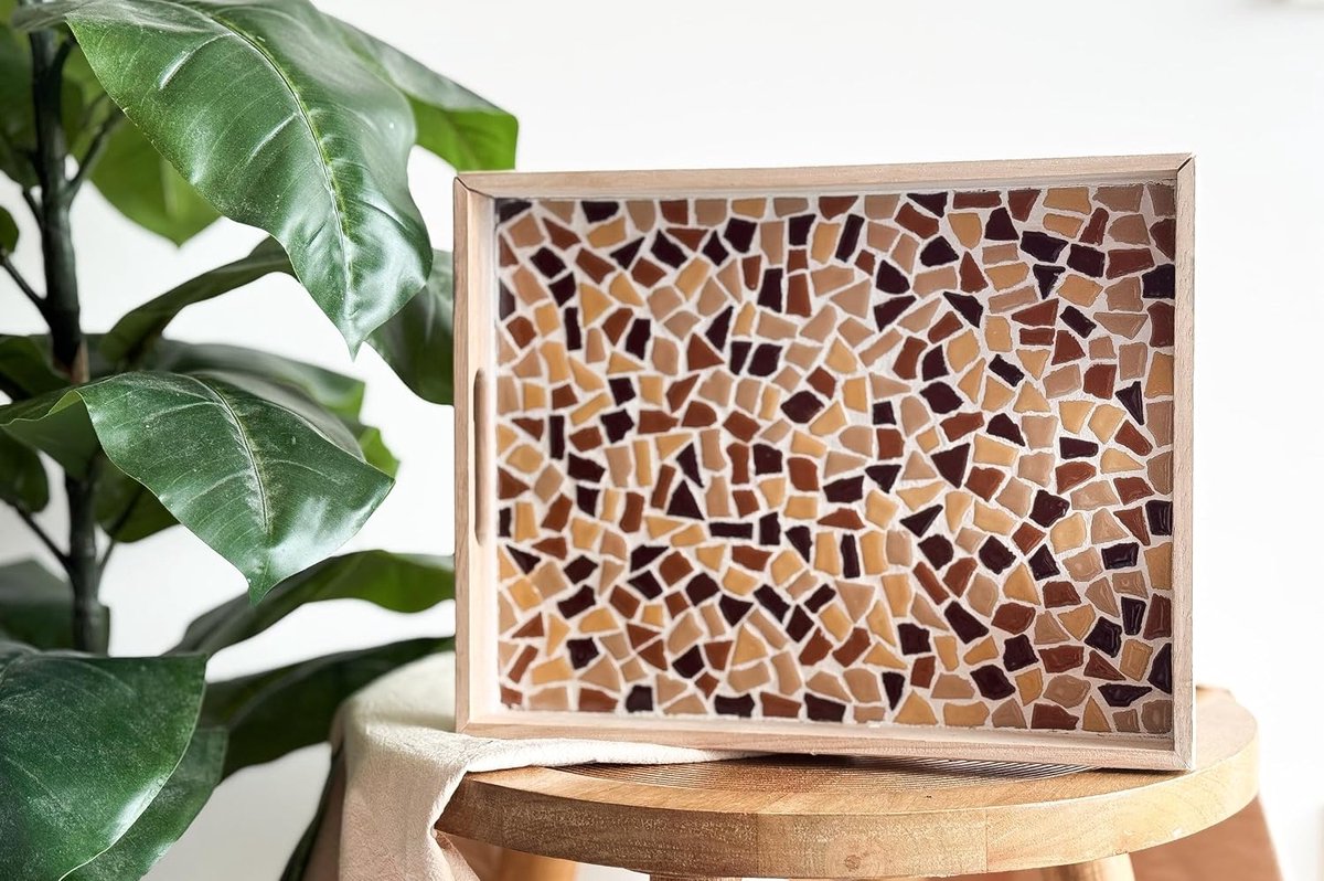 Creations mozaïek dienblad DIY pakket zand - creatief knutselpakket