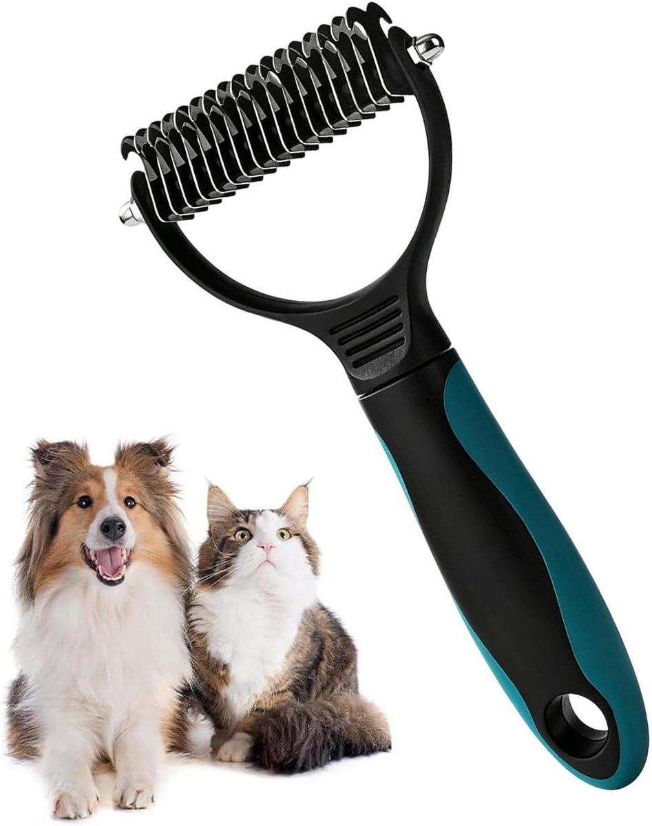 Ondervacht Hark Kattenvacht Verzorgingskam Voor Het Verwijderen Van | Honden Borstel Rake Voor Kittens, Puppies, Losse Haar Verwijdering, Dagelijkse Routine, Binnen,