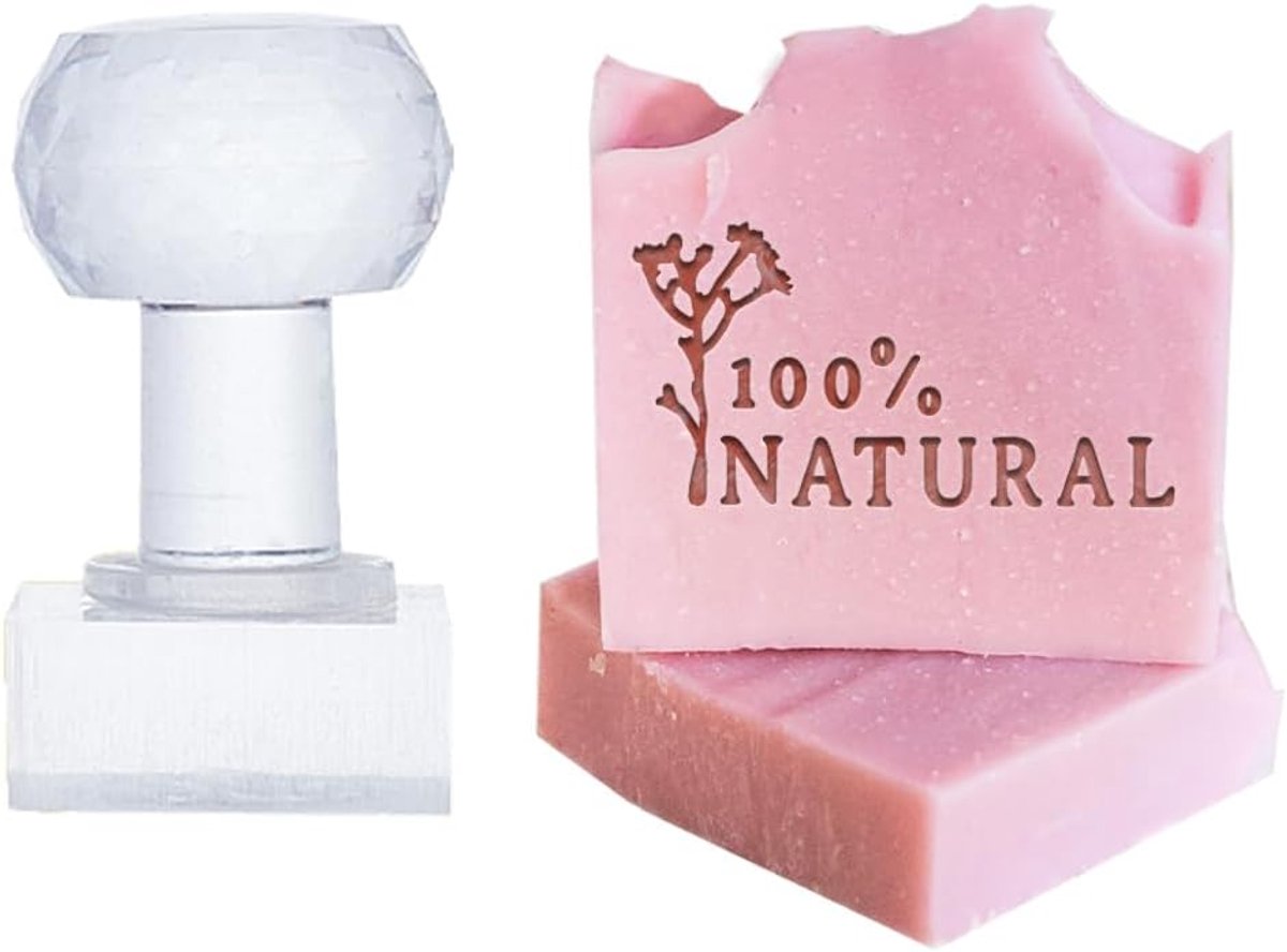 Woord acrylstempel, natuurlijke zeep, reliëfstempel, zeepstempel met handvat, hoofdstukafdruk voor handgemaakte zeep, koekjes, klei, keramiek