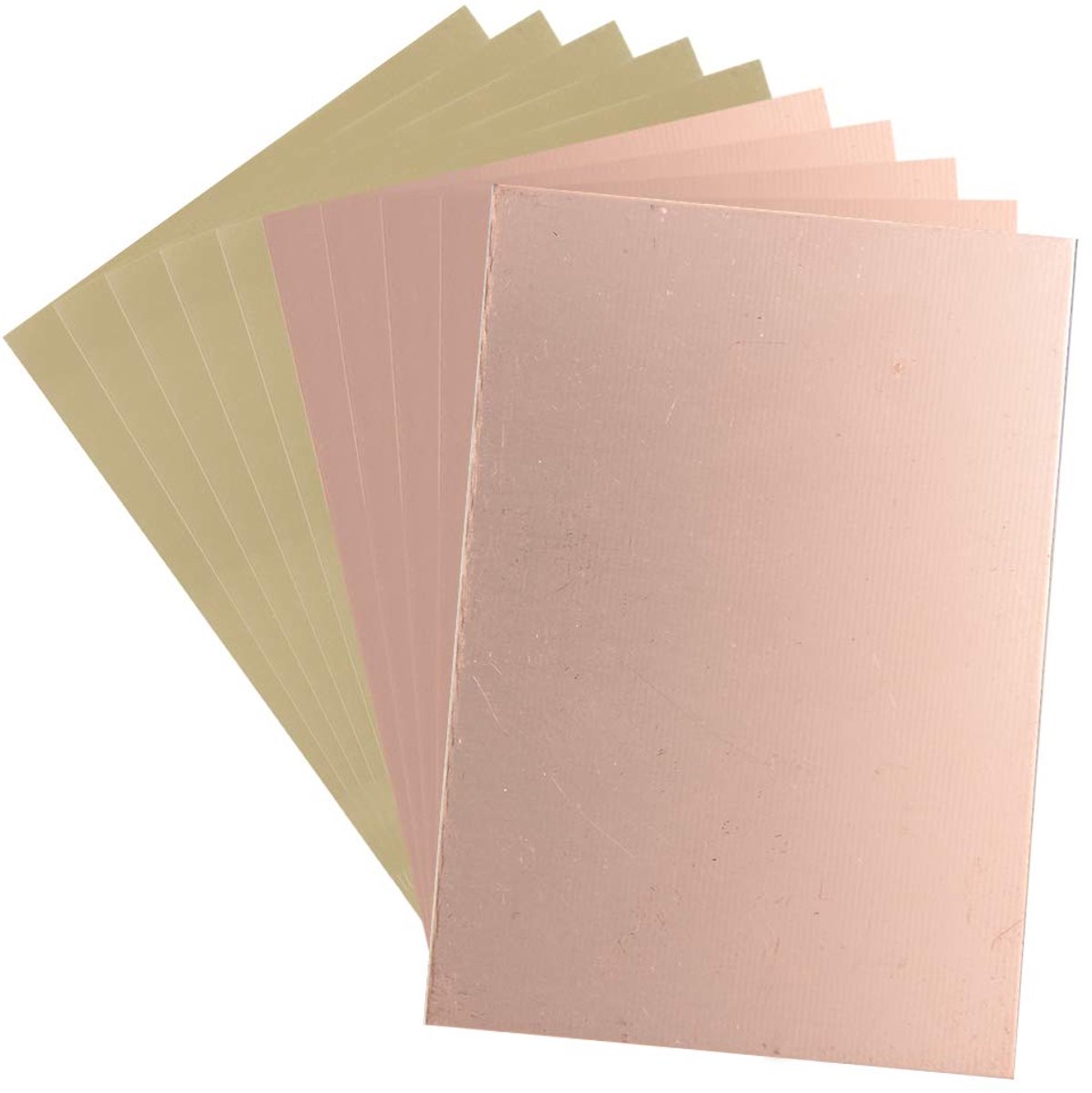 Sourcing map 10 st. 100 x 70 mm eenzijdig kopergecoat geplateerd PCB printplaat FR4 1,5 mm