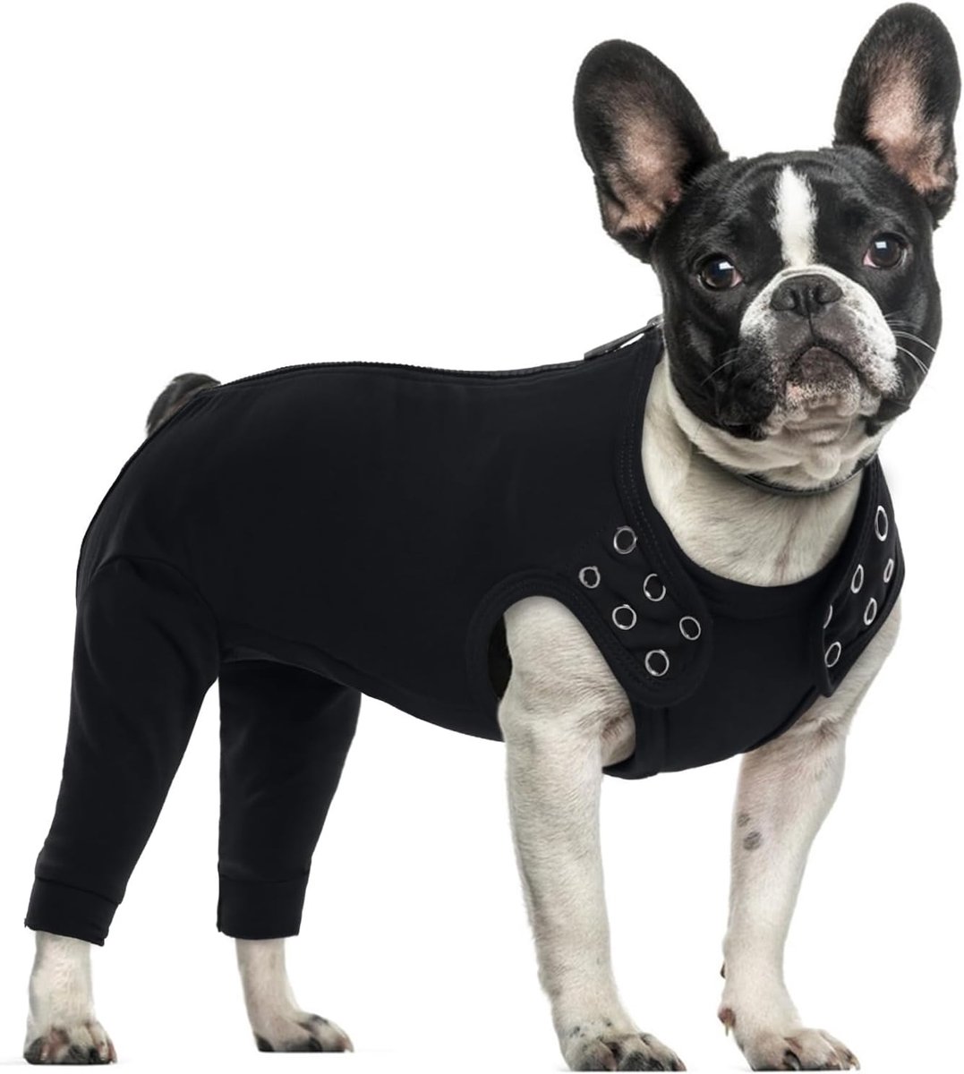 Herstelpak voor kleine honden, elleboogbrace chirurgisch vest voor herstel, beschermende hoes voor kleine rassen, beenbedekking voorkomt dat huisdieren aan hun wonden likken of bijten