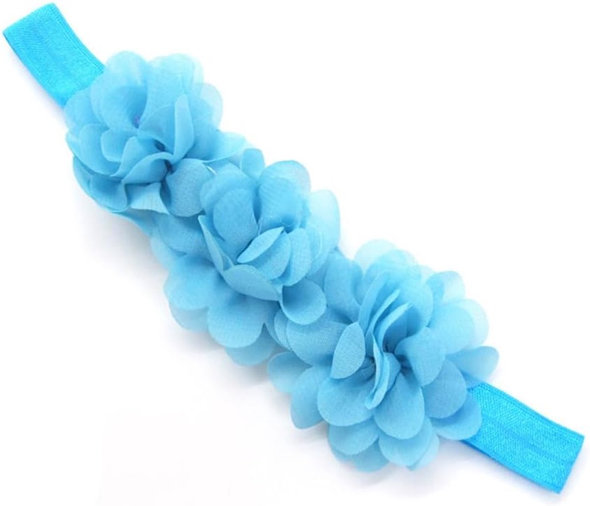 2 stuks babyhaarband, chiffon, bloemenhoofdband, babymeisjes, hoofdbanden, elastische tulband, haaraccessoires voor zuigelingen, peuters, pasgeborenen, babyaccessoires, haarsieraad, blauw