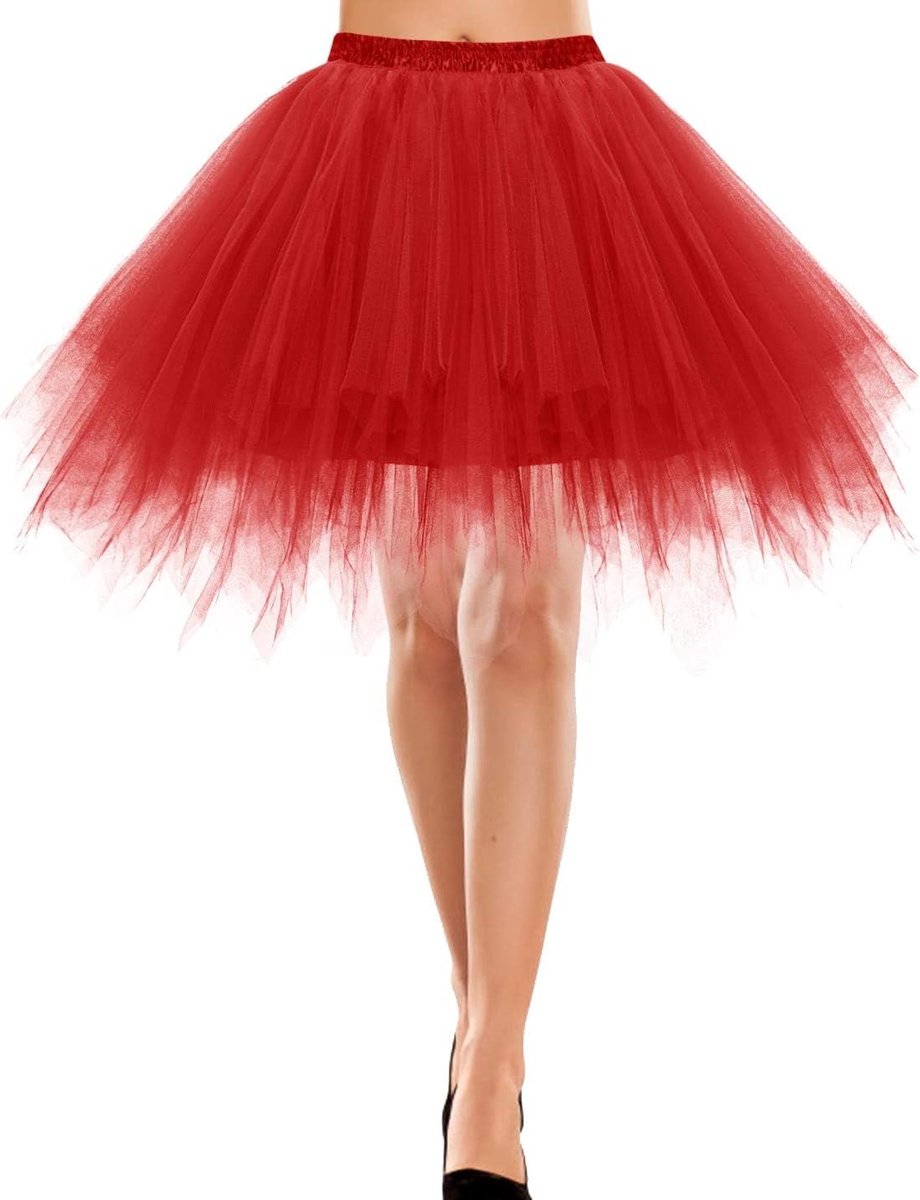 Vrouwen Tule Rok 50s Rockabilly Petticoat Tutu Onderrok Korte Ballet Dans Jurk Baljurk Ballet Avond Jurk Opportunity Accessoires