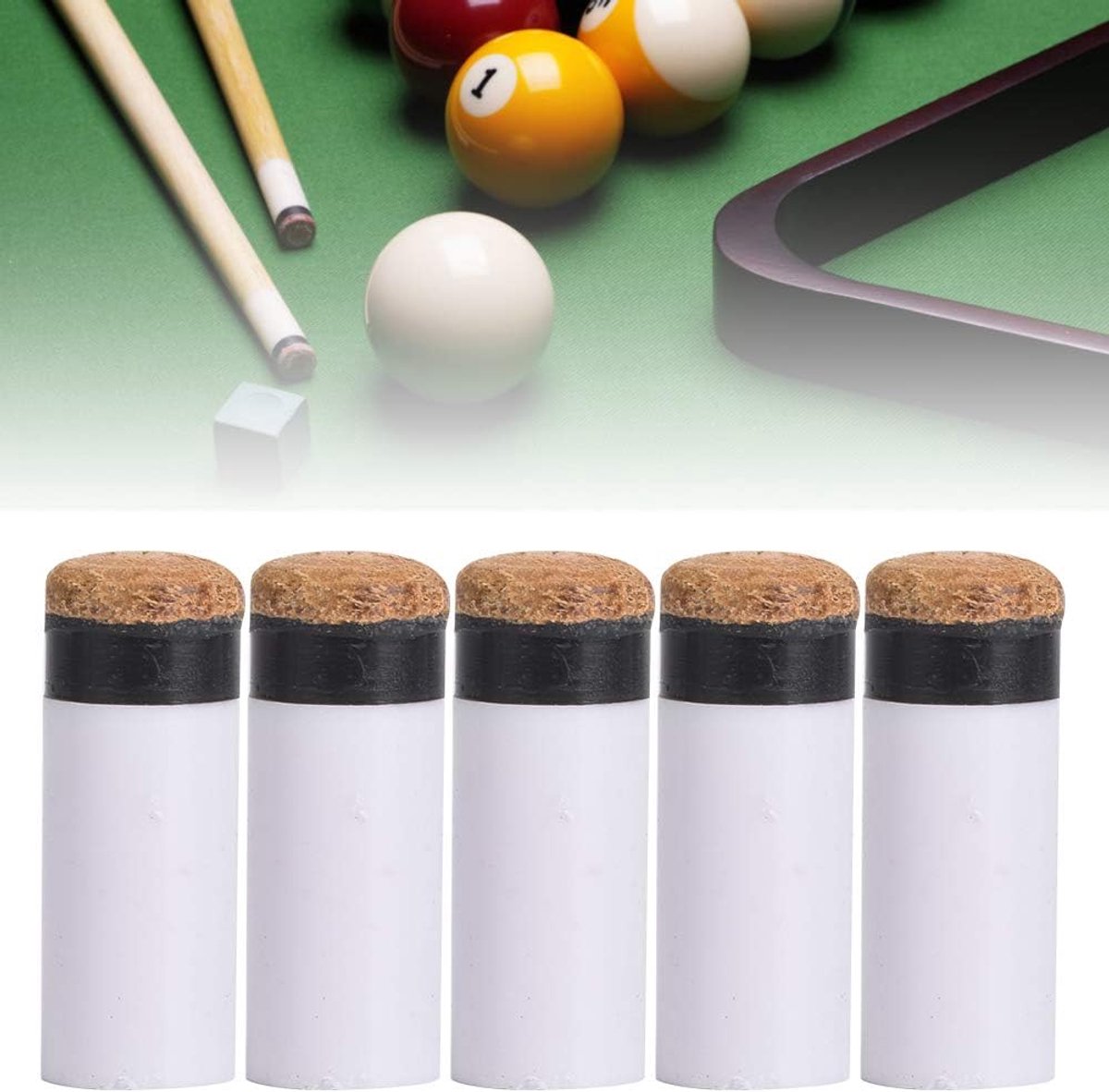 10 stuks Cue Tips Reserveonderdelen voor Biljartstick Reparatie Gereedschap Benodigdheden voor Biljart Tig (10 mm/11 mm/12 mm/13 mm