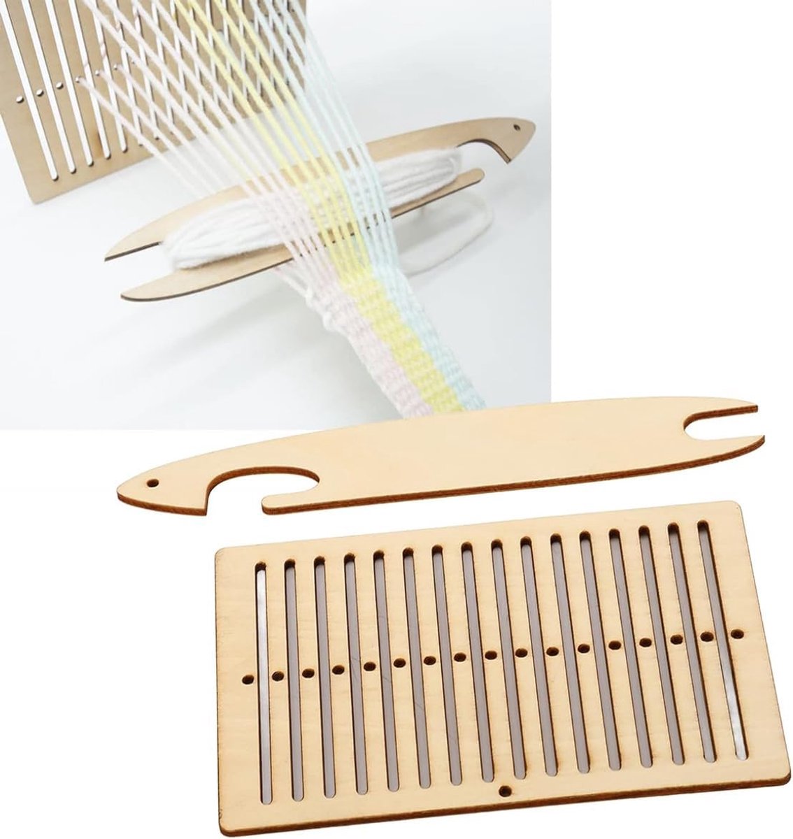 2 stuks riem weefgetouw Kit houten riem weven shuttle gereedschap kunst ambachten voor armband tas riem camerariem