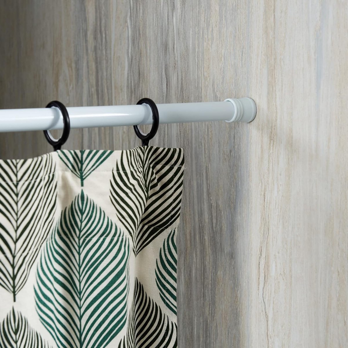 Douchegordijnstang 140-260 cm - Uitbreidbaar - Wit - Eenvoudig te monteren zonder boren - SnelShoppen