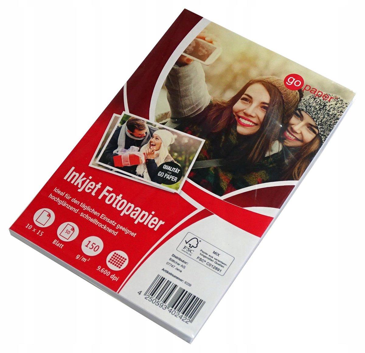 Fotopapier 10x15cm Glanzend 150g 50 Vel