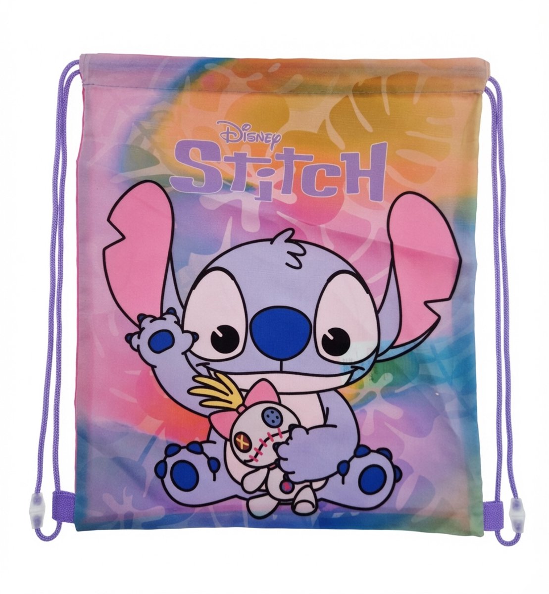 Disney Stitch - Gymtas – Zwemtas – Sporttas – Pastel – 40 x 35 cm – Officiële Disney Licentie