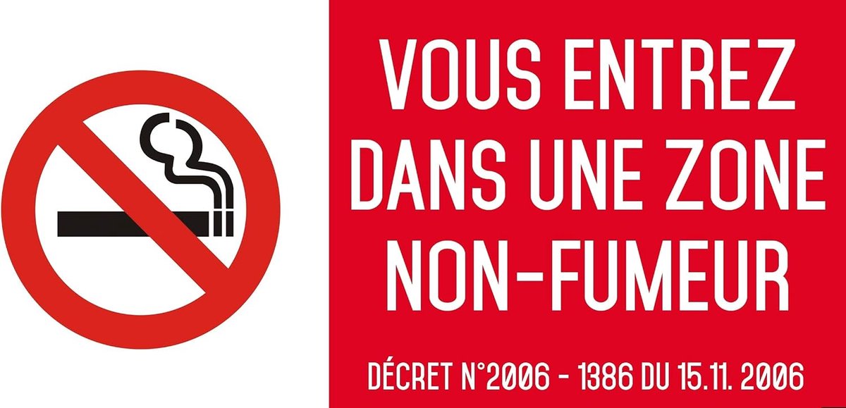 Waarschuwingsstickers rookvrije zone - zelfklevend vinyl - waterbestendig - duidelijk herkenbaar - ShopVlot