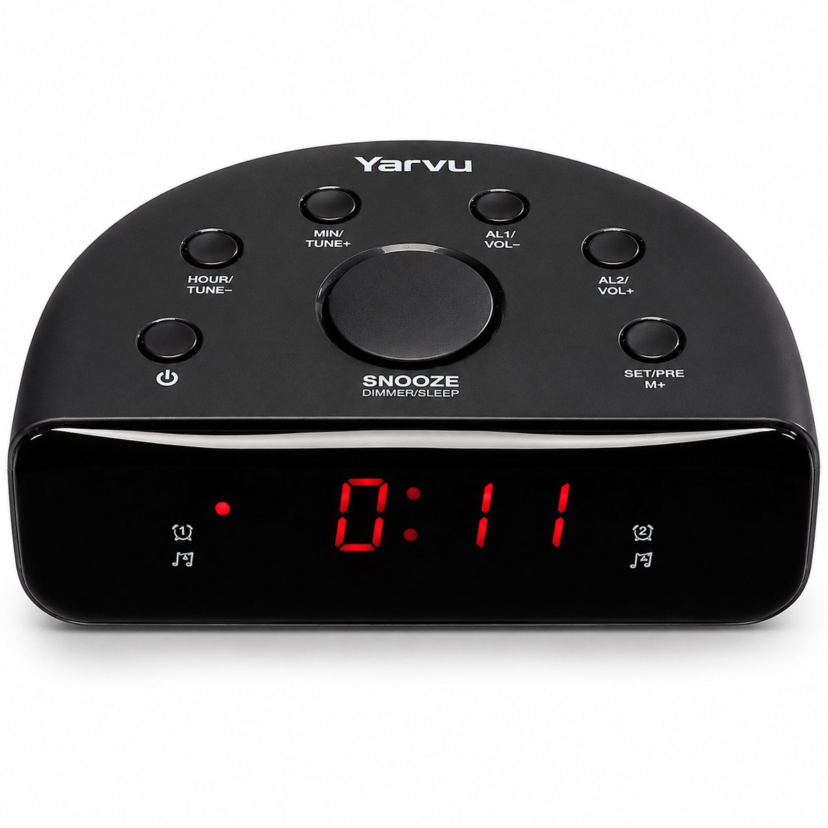 Wekkerradio - Wekker Radio - FM Radio - Klokradio - Slaapkamer - Snooze - Alarm - Slaap Functie - Slaapfunctie - Digitale Klok - Digitale Wekkerradio - Dual Alarm - Zwart