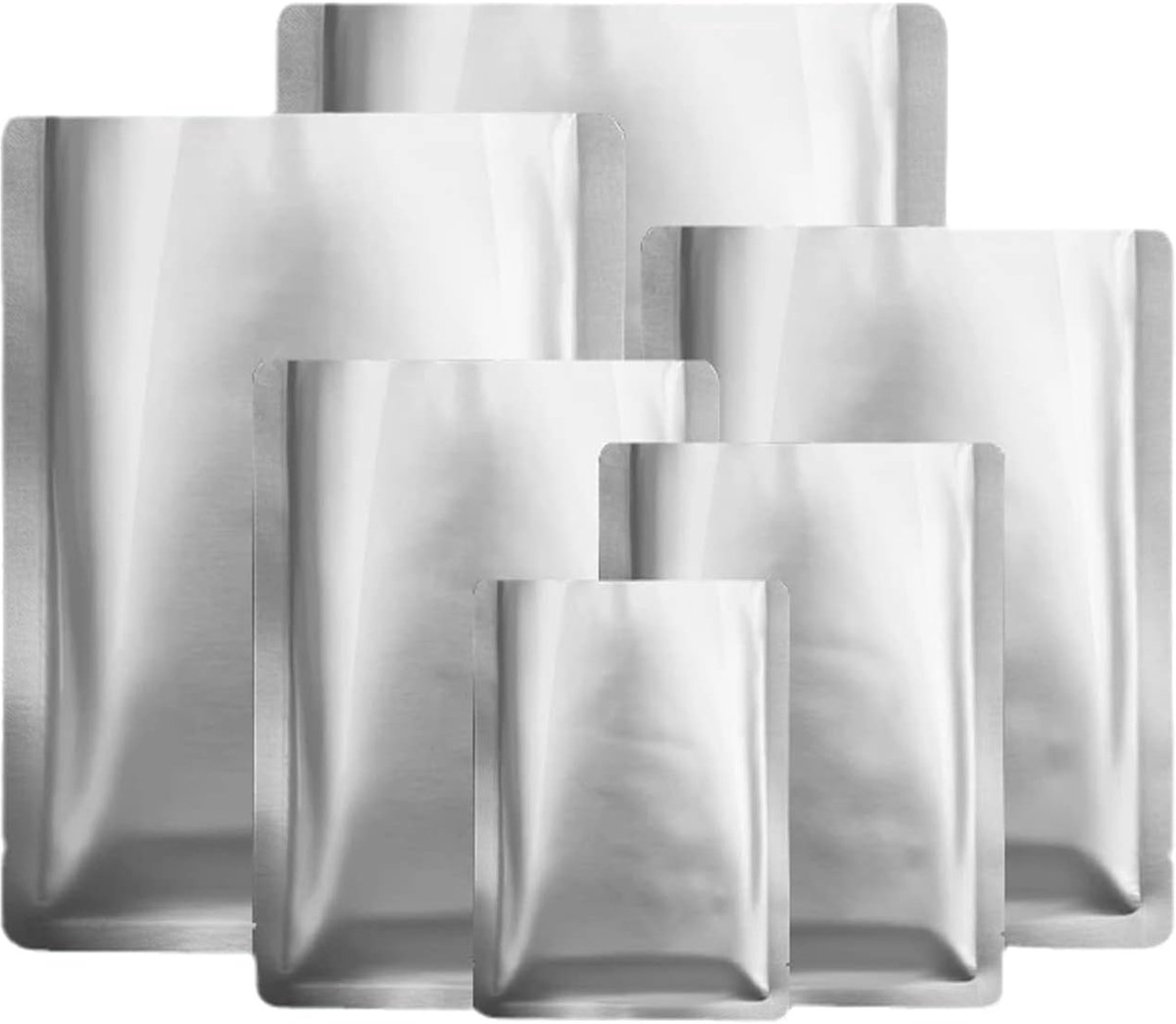 Mylar zakken 20 x 30 cm - Verpakking van 50 stuks - Licht- en vochtbestendig - Ideaal voor langdurige opslag - ShopVlot