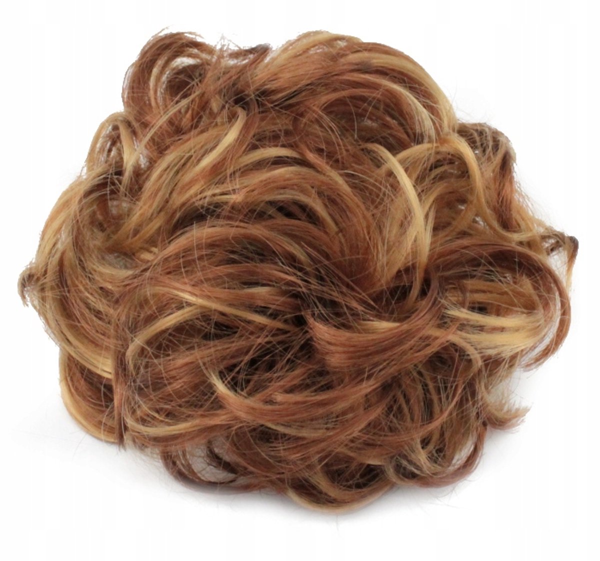 Messy Bun Haarstuk op Elastiek - Lichtbruine Balayage
