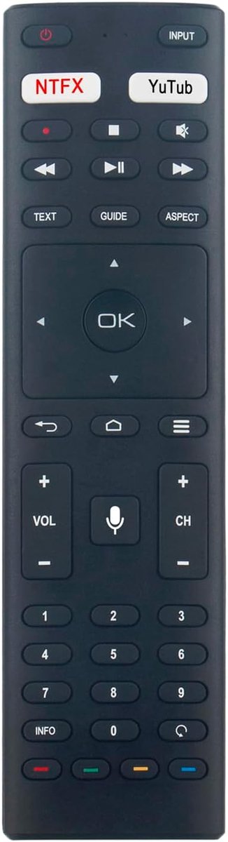 Stem afstandsbediening voor Continental Edison/EDENWOOD TV - universeel - compatibel met meerdere modellen - ShopVlot