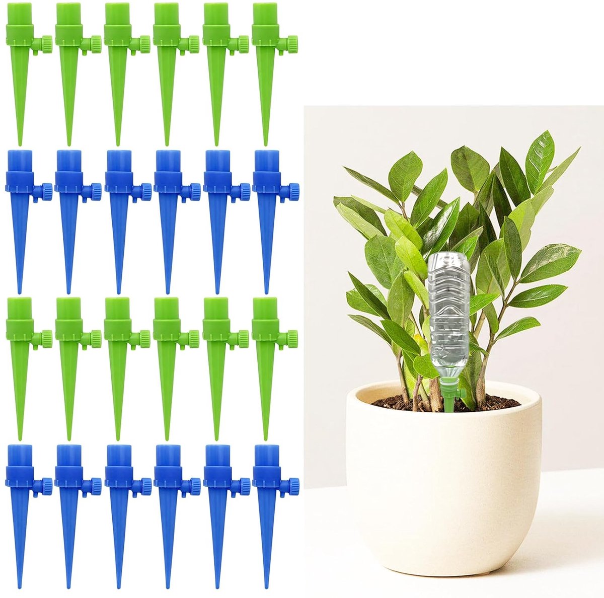 Zelfbewateringssysteem voor potplanten 12/24 delig - lekvrije versie - automatische druppelirrigatie - ShopVlot