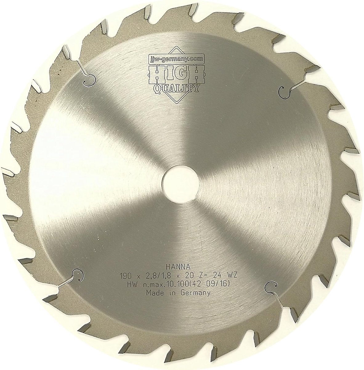 Cirkelzaagblad 190 x 20 mm - HM - 24 tanden - Geschikt voor handcirkelzaag - ShopVlot