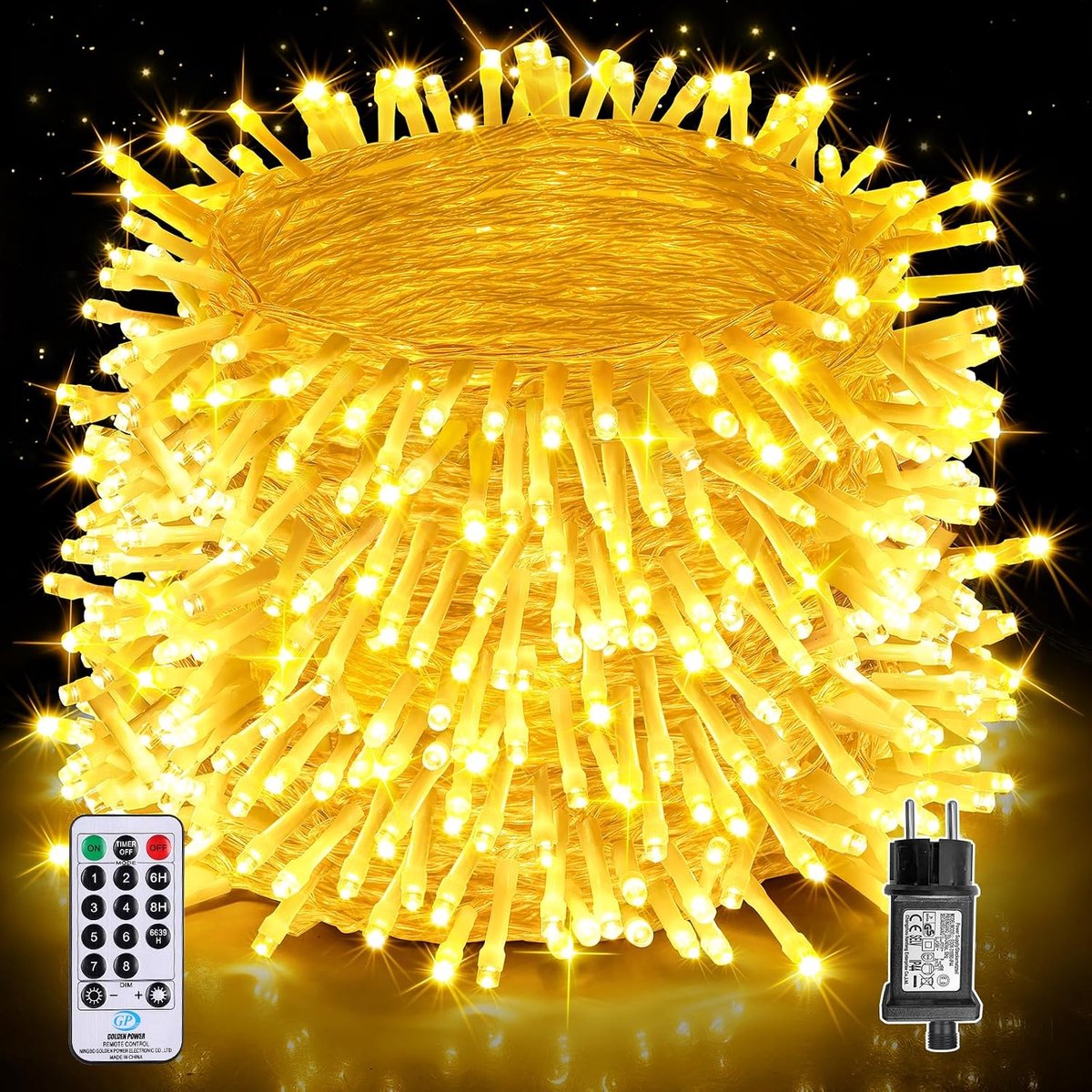 Feestverlichting 800 LED - Warm Wit - 8 Verlichtingsmodi - Creëer Sfeervolle Momenten - ShopVlot