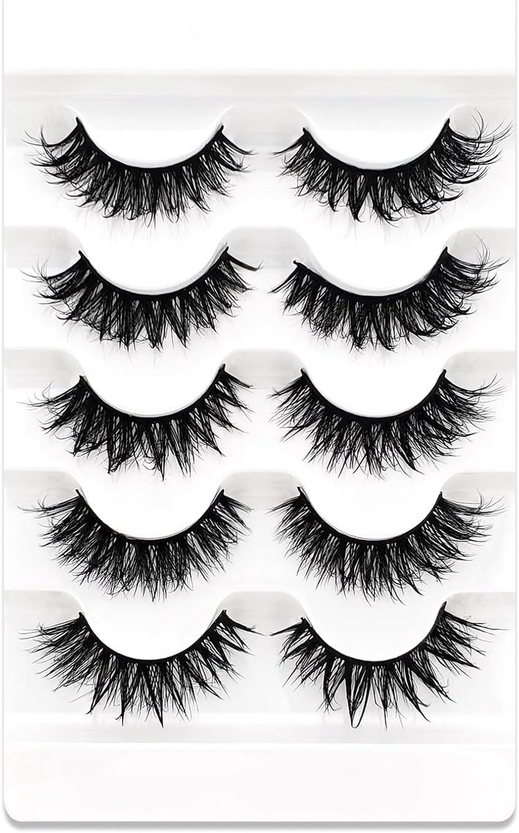 Nepwimpers 20 mm - D-Curl Cat-Eye - Spiky Anime Wimpers - Perfect voor Cosplay - ShopVlot