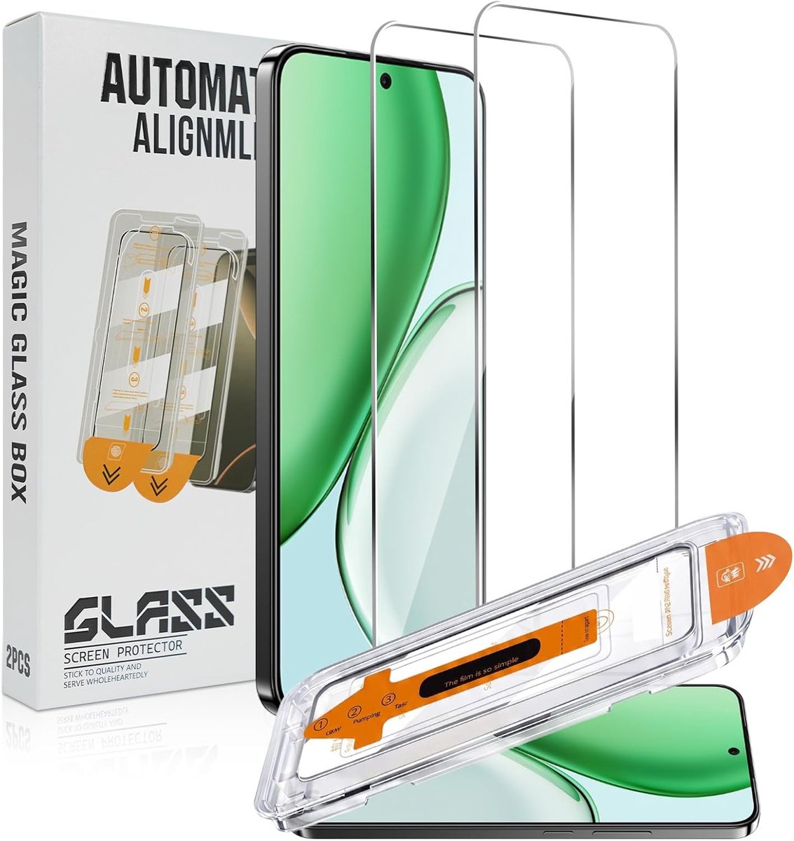 Displaybeschermfolie voor Honor Magic 8 Lite - gehard glas - 9H hardheid - krasbestendig en luchtbelvrij - ShopVlot
