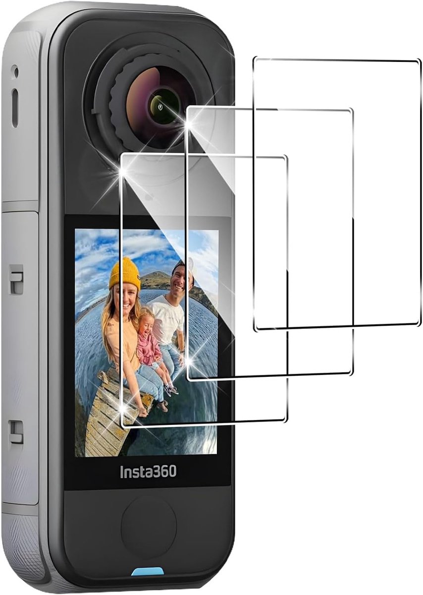 Screenprotector voor Insta360 X4 Air - Tempered Glass - 9H krasbestendig - Bescherming met hoge transparantie - ShopVlot