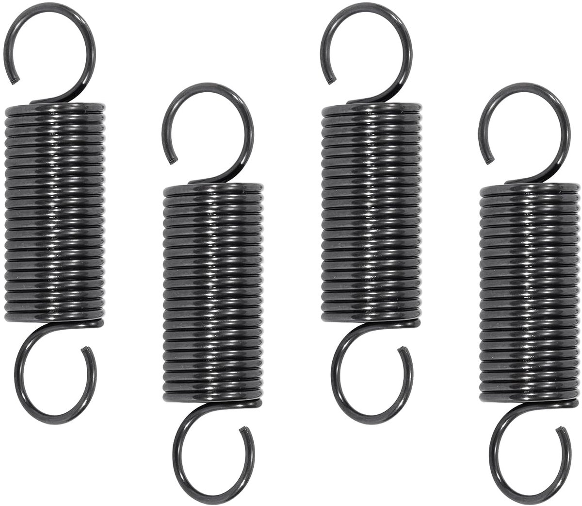 Trekveren 80 mm - Piano draadveer met haken - Buiten diameter 20 mm - Ideaal voor diverse toepassingen - ShopVlot