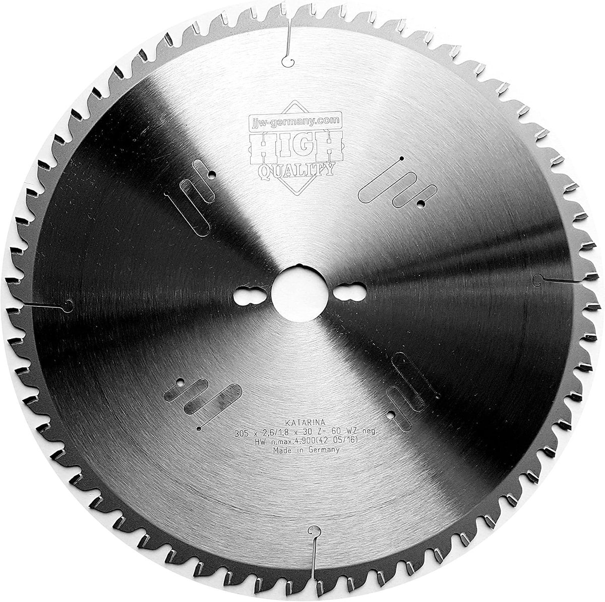 Cirkelzaagblad 305 x 30 mm - negatief - 60 tanden - geschikt voor verstekzagen - ShopVlot