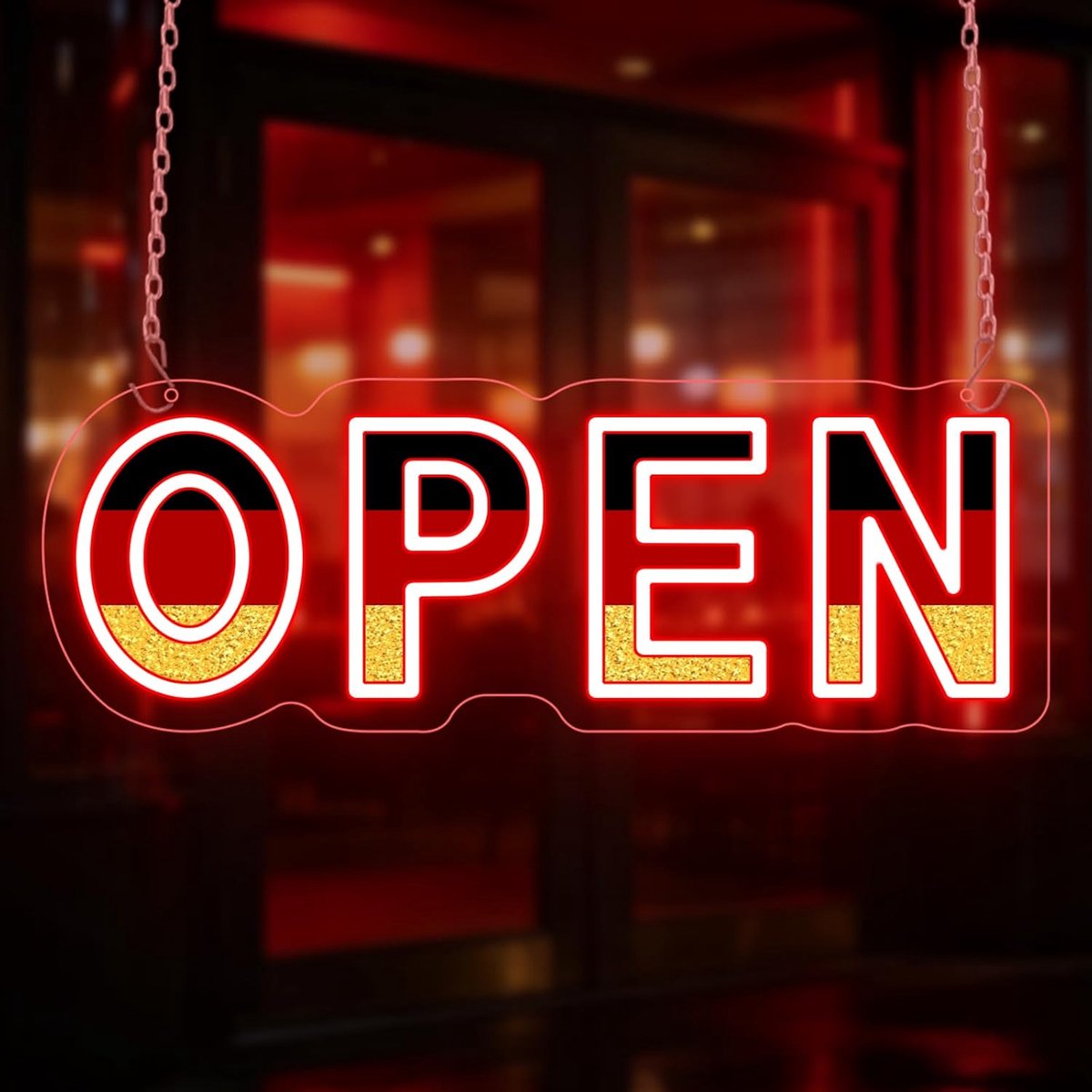 Neon open bord 43 x 18 cm - led neon verlichting - kleur verstelbaar - creëert sfeervolle ambiance - ShopVlot