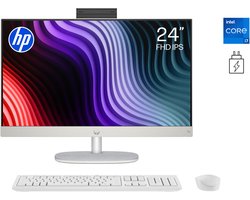HP 24-cr0770nd All-In-One - 23.8'' FHD IPS - Intel Core i7-1355U - 16 GB DDR4 - 512 GB SSD - Windows 11 Home - Incl. Muis en Toetsenbord