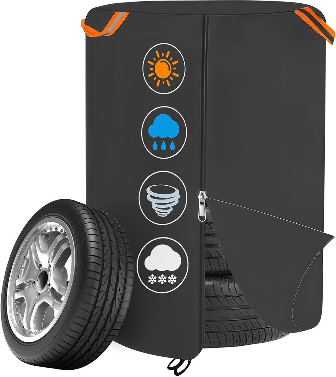 Tire Bag met Rits - Grote Auto Banden Tas - Universele Bandenhoes - Eenvoudige en veilige opslag - ShopVlot