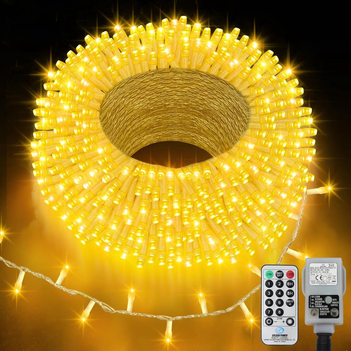 Lichtsnoer 20m - 400 LED - Warm wit - Voor sfeervolle buitenverlichting - ShopVlot