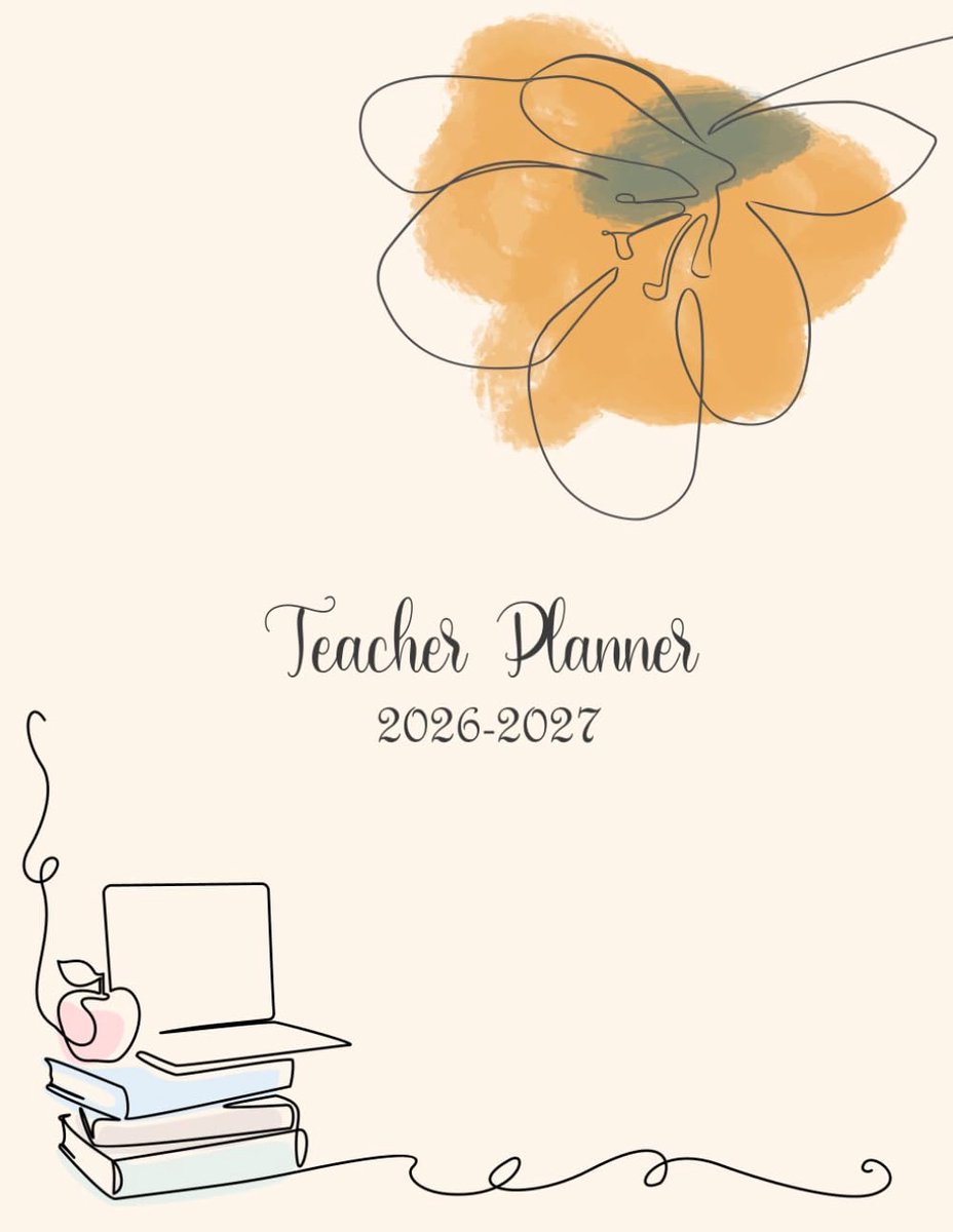 Teacher Planner 2026-2027 - A4 Lesboek - Bloemenomslag - Organiseer je schooljaar - ShopVlot