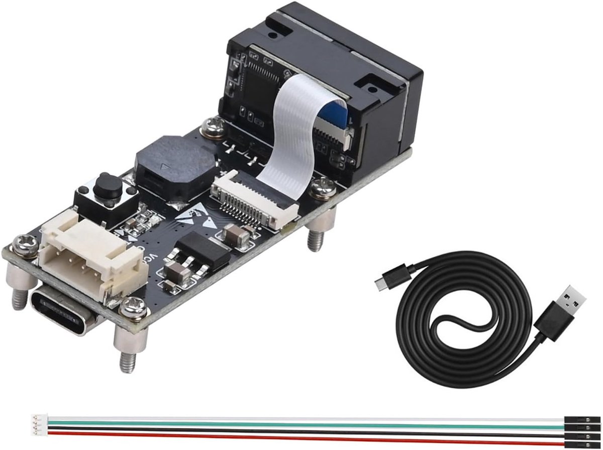 Barcode scanner module 1D/2D - USB Type C en UART interface - eenvoudig instelbaar - ideaal voor snelle codelezers - ShopVlot