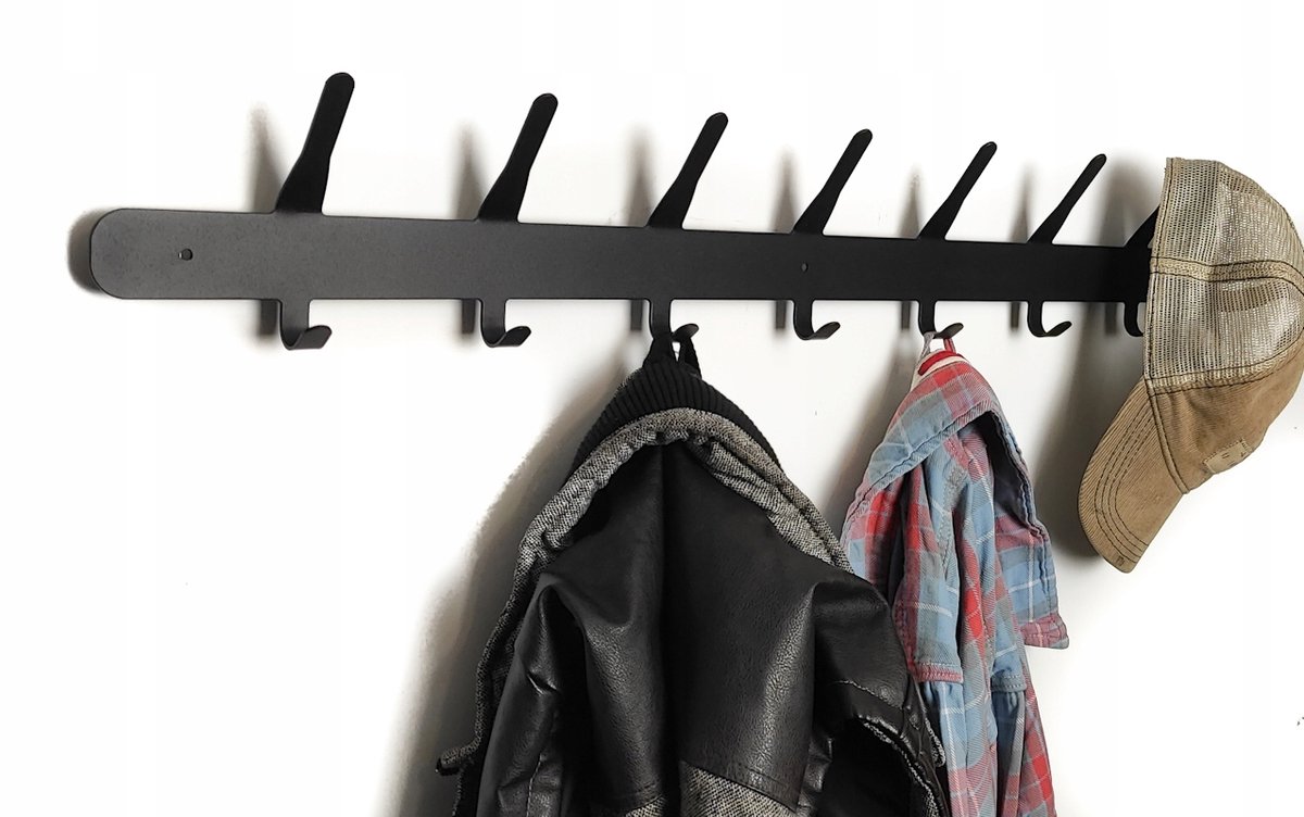 STRAIGHT kleerhanger #4 Zwart 80cm - Loft Design