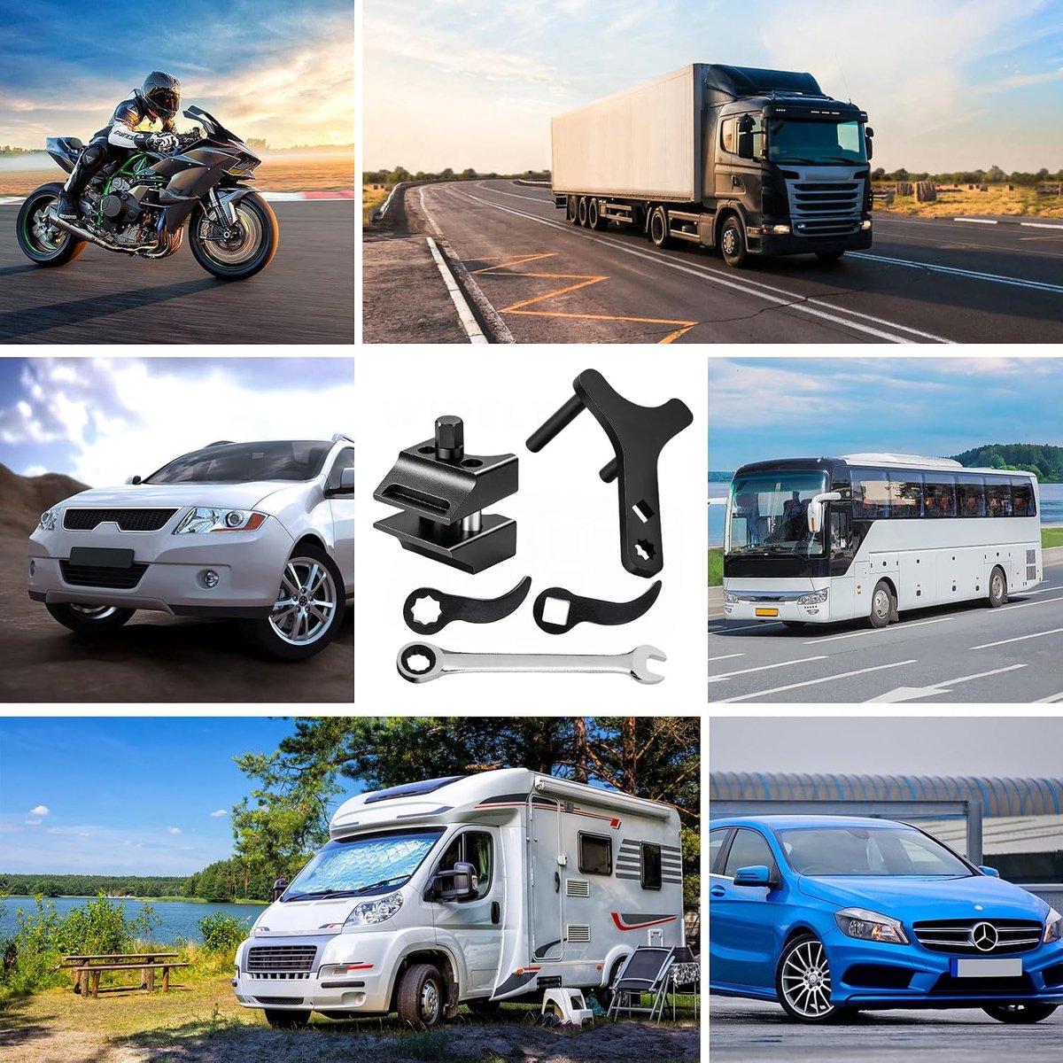 Veerpoot spreider, Suspension Split Hub, asbeenspreider, veerpoot dubbele kop spreider incl. handschoenen & moersleutel, auto verende arm trekker set voor auto's, SUV's en bestelwagens
