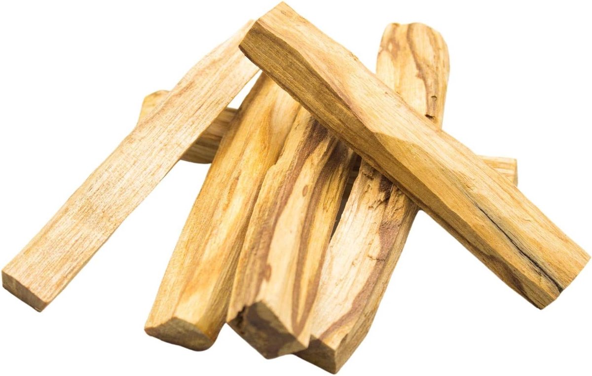 6 grote stukken (ca. 60 g) Palo Santo – gecertificeerd en natuurlijk hout – van Peru – eersteklas kwaliteit met een hoog harsgehalte.