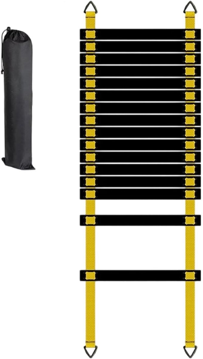 Ladder - Agility & Balance Trainingsset, draagbare fitnessapparatuur met draagtas, voetbalsnelheidsladderset | Fysieke training voor atleten atleten atleten atletiek tennis badminton