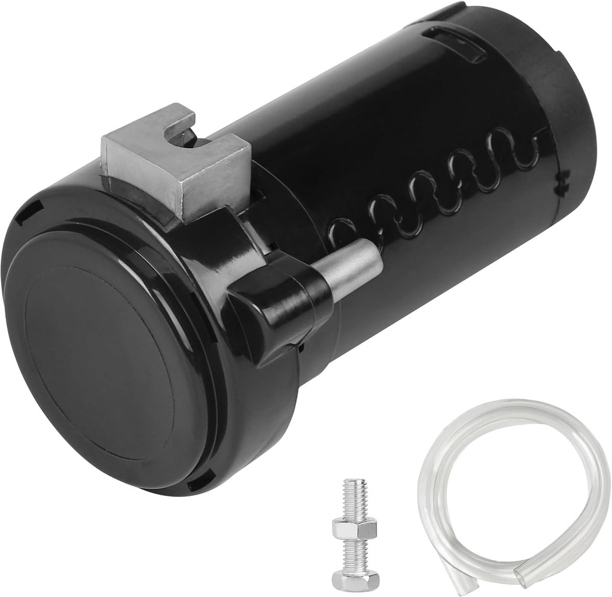 12 V luchtcompressor, 150 dB, automotor, hoorn-luchtpomp voor universele luchthoorn, mini-luchtpompset, zwart, auto-luchthoorncompressor met elektromagnetisch voor auto's, vrachtwagens, boten