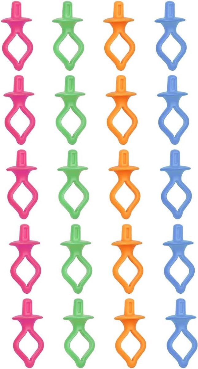 20Pcs Naaigaren Spoel Houder Willekeurige Kleuren Klosklem Houder Siliconen Spoel Klem