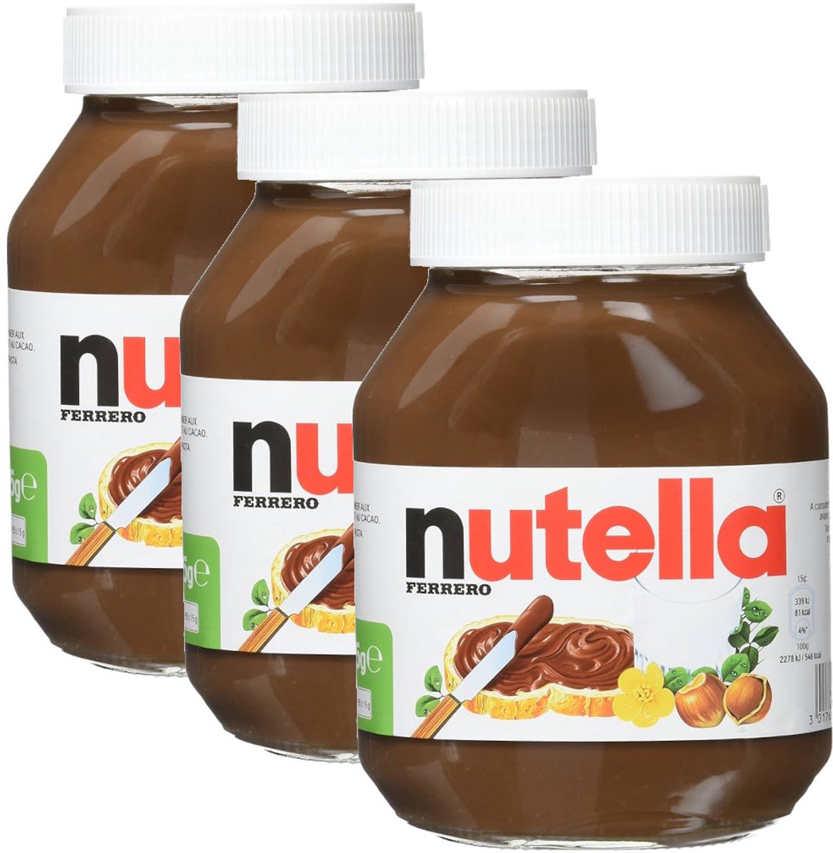 Nutella - Multipack - Hazelnootpasta - 2475g (3x825g)