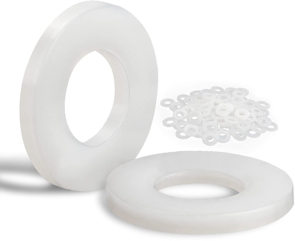 100 stuks kunststof sluitringen, M8-16 mm, nylon sluitringen, carrosserieringen, kunststof ringen, bijsluitringen voor machines, elektrische apparaten, loodgieter M3; M4; M6; M8; M10; M20