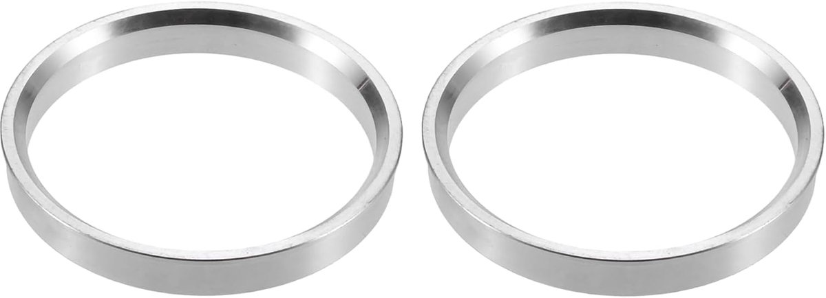 2 stuks OD 72,6 mm ID 65,1 mm aluminium legering auto middenring