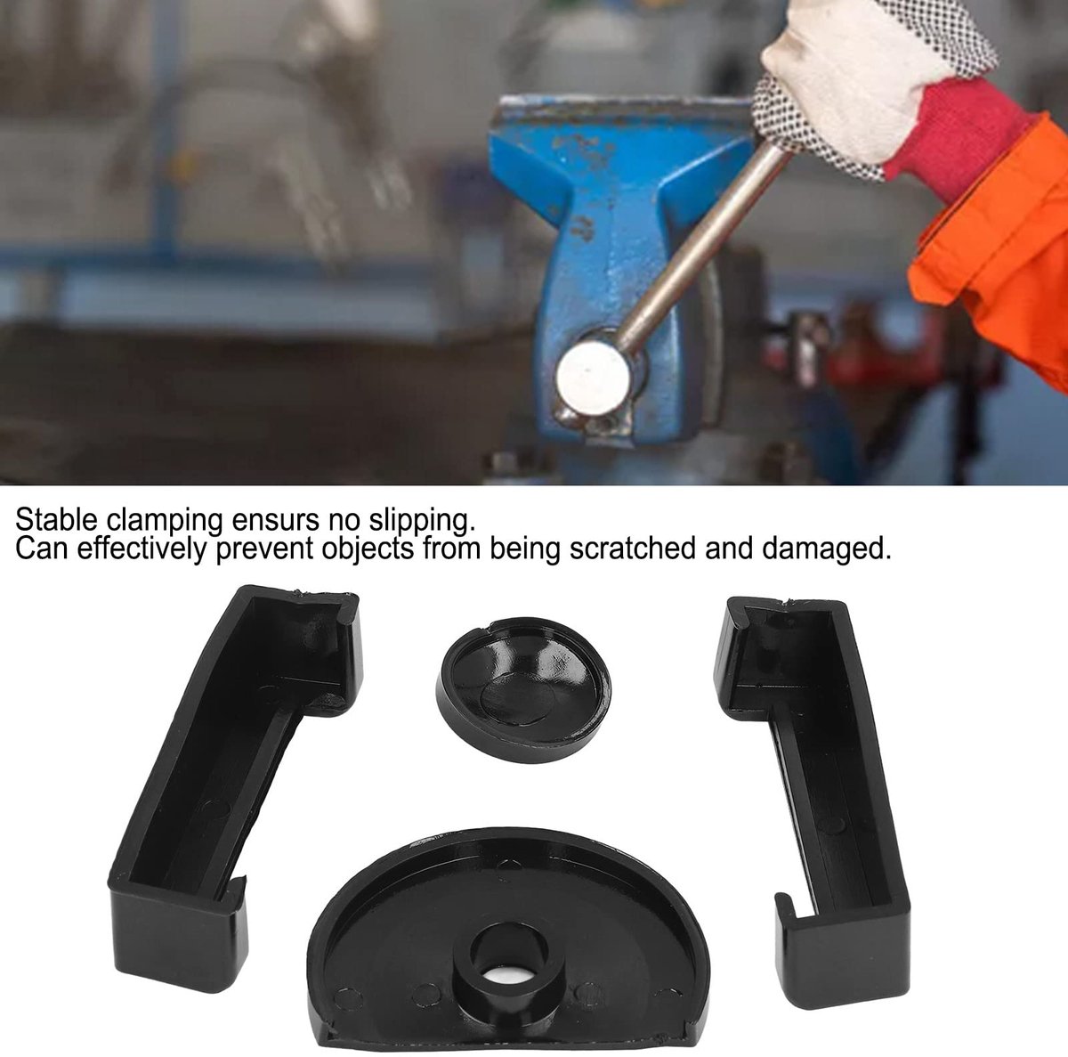Bankschroef Kaakkussen 4 Sets 50 60 70 80 Type Zachte Beschermhoes Skid Proof voor Kleine Bankschroef Werk Sieraden Reparatie Houtbewerking Hobby Gebruikers