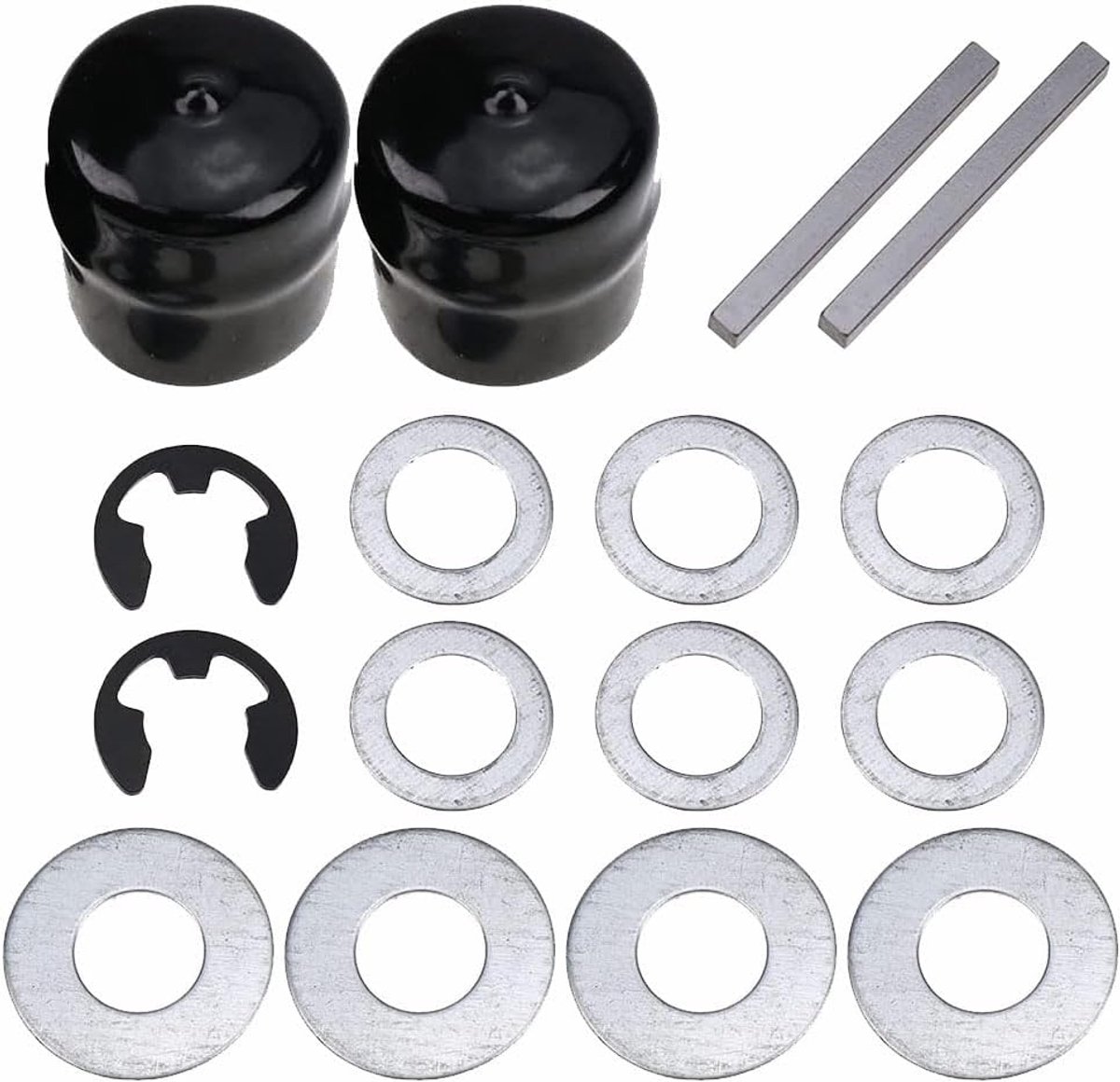 Achterwiel aswig Hardware Kit 532123583 reserveonderdelen compatibel met Craftsman Husqvarna Poulan zitmaaier LT1000 LT2000 YTS3000 Tuff Torq K46