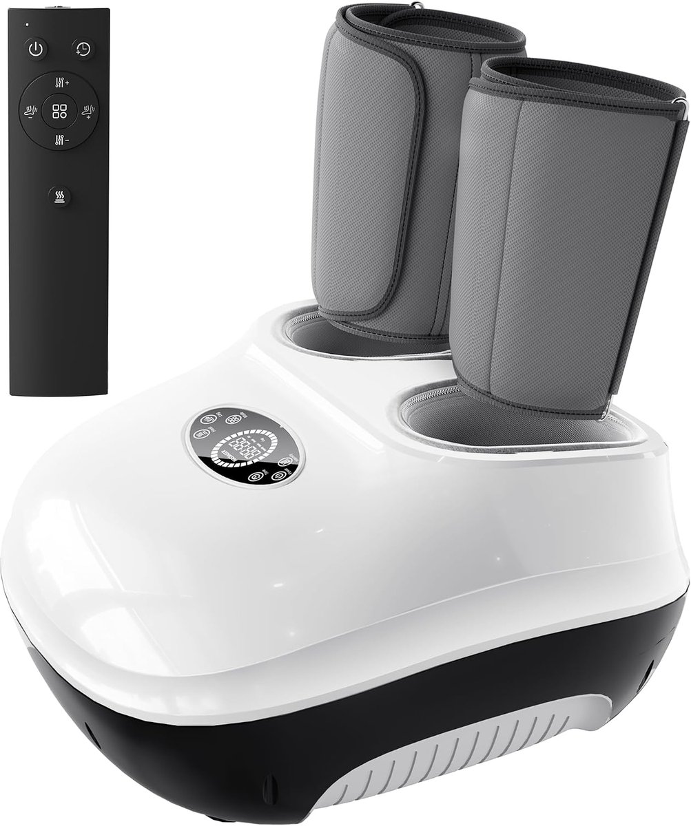 Voetmassageapparaat met luchtcompressie - 3-in-1 massagetechnologie - Ontspanning voor voeten en kuiten - SnelShoppen