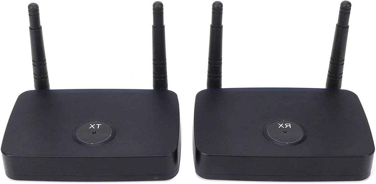 Draadloze HD Zender Ontvanger - HD Extender Set - Video Streamen - 800 Meter Bereik - 1080P Resolutie - Zwart