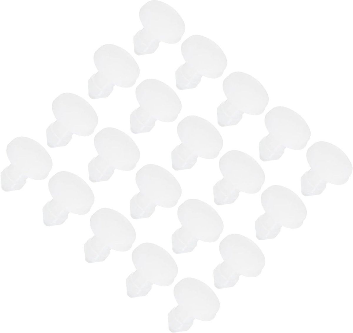 Siliconen stoppen voor gaten, 20 stuks, ronde plaat met draad voor keukenbescherming van rubber, waterdichte afdichting voor laboratorium, diameter 3 mm, transparant