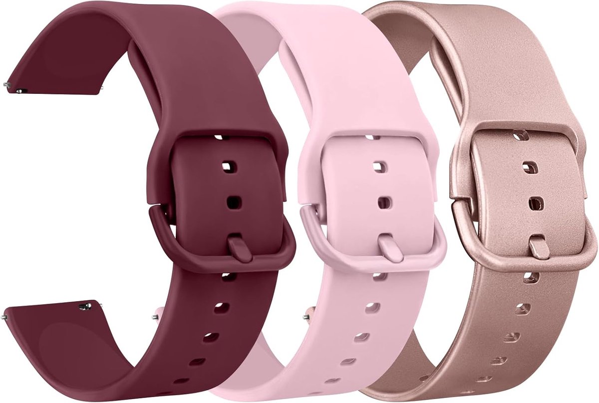Horlogeband 20mm 22mm - Siliconen - Snelle vervangbaarheid - Ideaal voor dagelijks gebruik - SnelShoppen