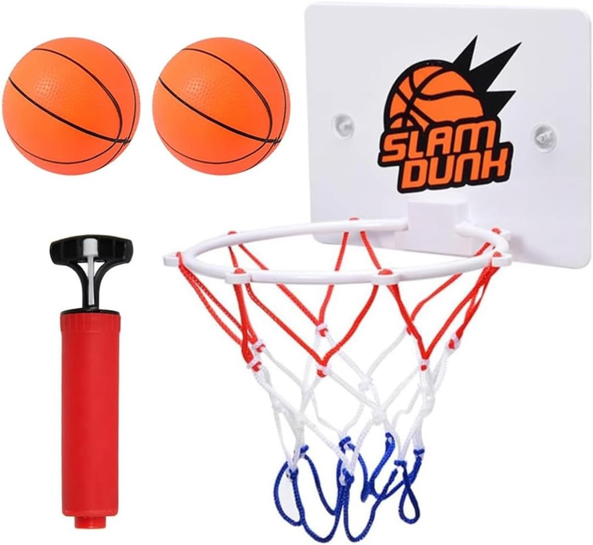 Basketbalkorf voor kinderen - Binnenbasketbal met 2 ballen - Mini basketball hoop - Perfect voor binnenspeelplezier - SnelShoppen
